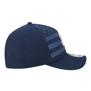 New Era 2025 Ryder Cup 9Forty Mid-Crown A-Frame Tonal Flag Hat in Navy - Right Side View