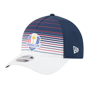 New Era 2025 Ryder Cup 9Forty Mid-Crown A-Frame Gradient Hat in Navy - Angled Front Left View