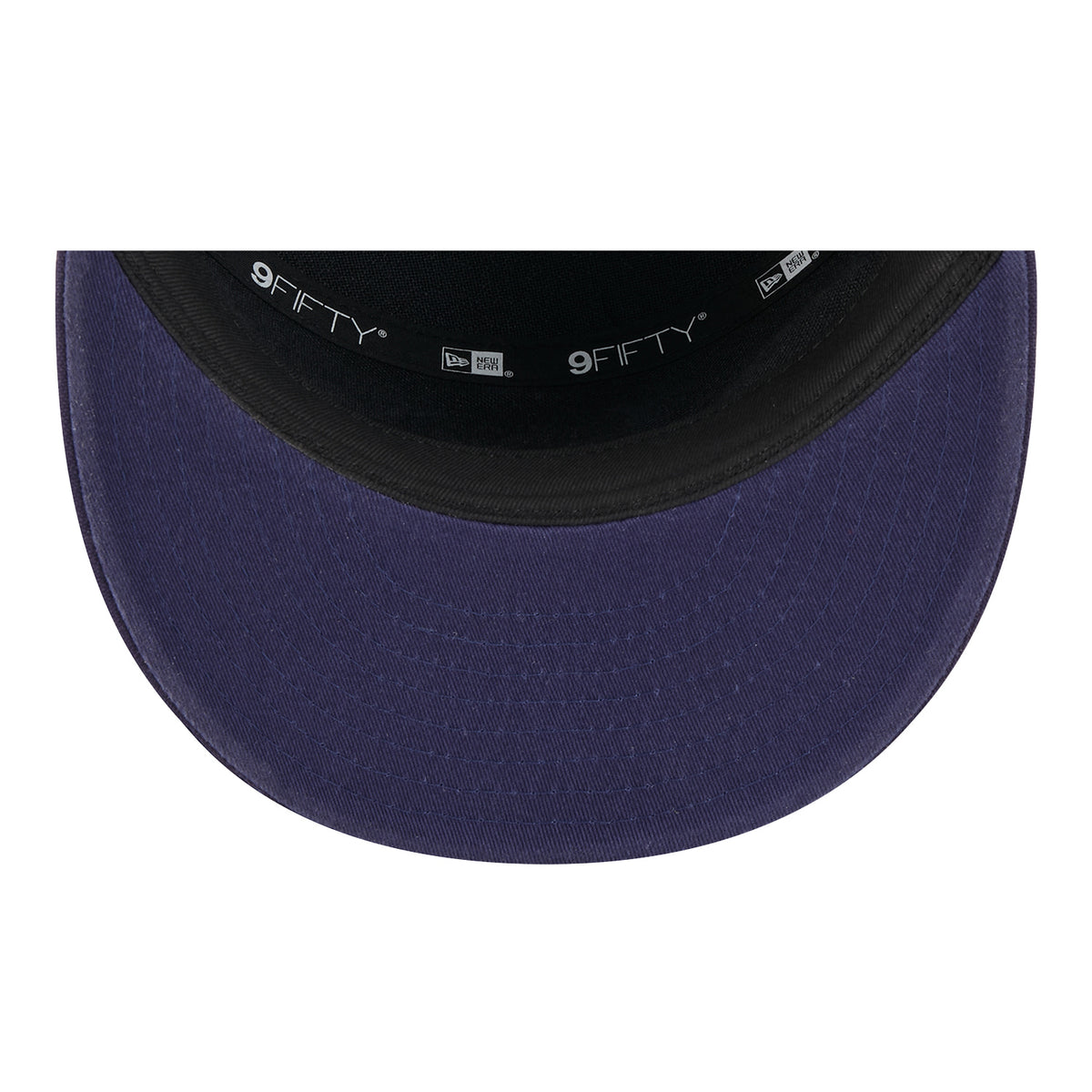 New Era 2025 Ryder Cup 9Fifty Split Panel Cotton Canvas Hat in Navy - Undervisor View