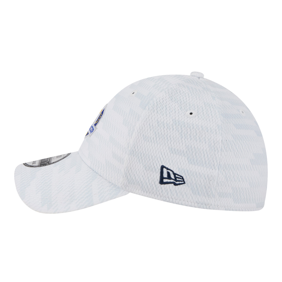 New Era 2025 Ryder Cup 39Thirty Digi Stretch Fit Hat in White - Left Side View