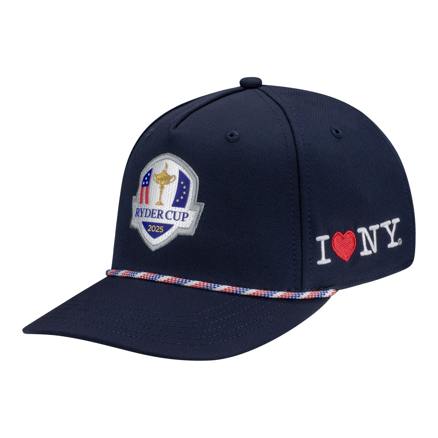 Ahead 2025 Ryder Cup I Love NY Rope Hat in Navy - Angled Front Left View