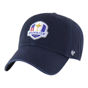 '47 Brand 2025 Ryder Cup Clean Up Hat in Navy - Angled Front Left View