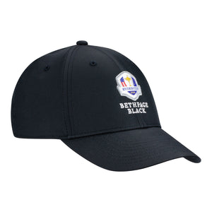 Nike 2025 Ryder Cup Performance Club Hat in Black - Angled Front Right View