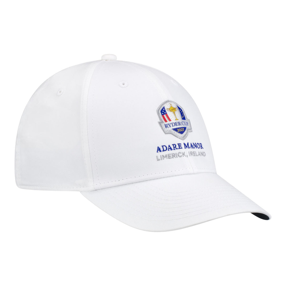 Nike 2027 Ryder Cup Club Cap in White - Angled Front Right View