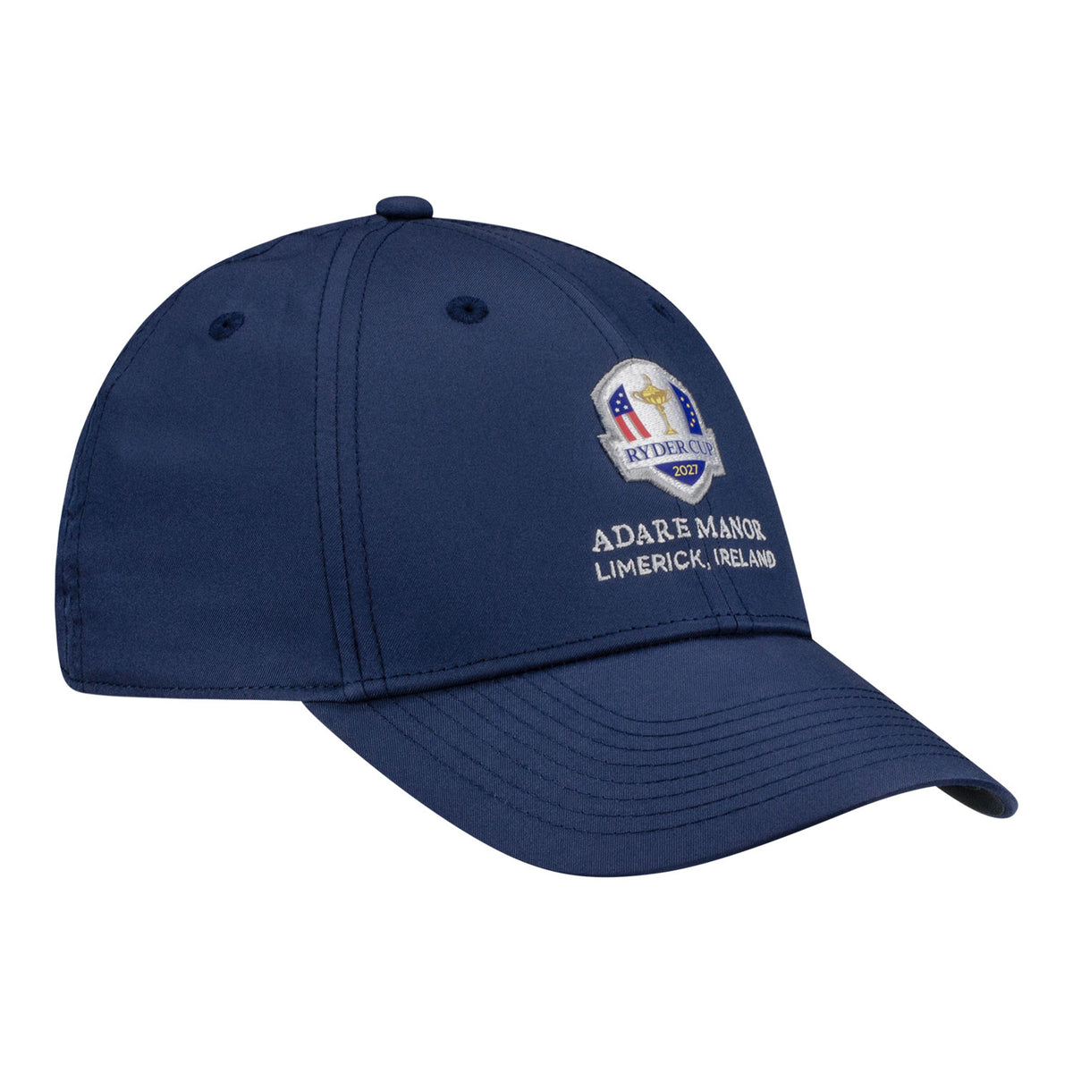 Nike 2027 Ryder Cup Club Cap in College Navy - Angled Front Right View