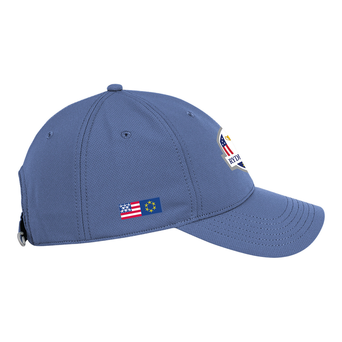 Ahead 2027 Ryder Cup Dual Flag Performance Hat in Mineral Blue - Right