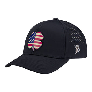 Branded Bills 2027 Ryder Cup 500 Curved Performance Shamrock Hat in Black - Front Left