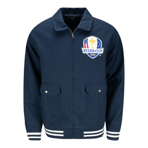 '47 Brand 2025 Ryder Cup Golden Diamond Homestead Jacket in Navy - Front View