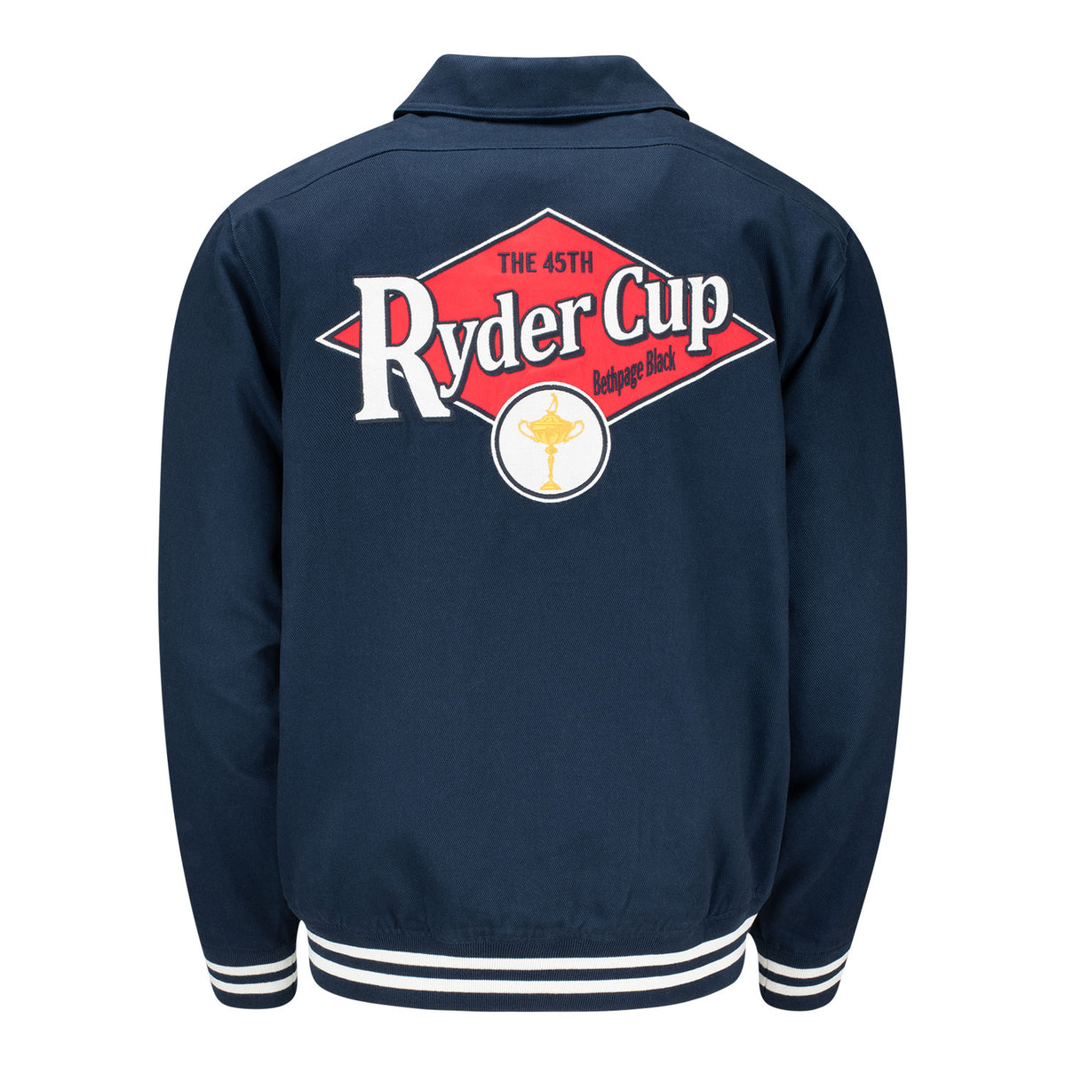 '47 Brand 2025 Ryder Cup Golden Diamond Homestead Jacket in Navy - Back View