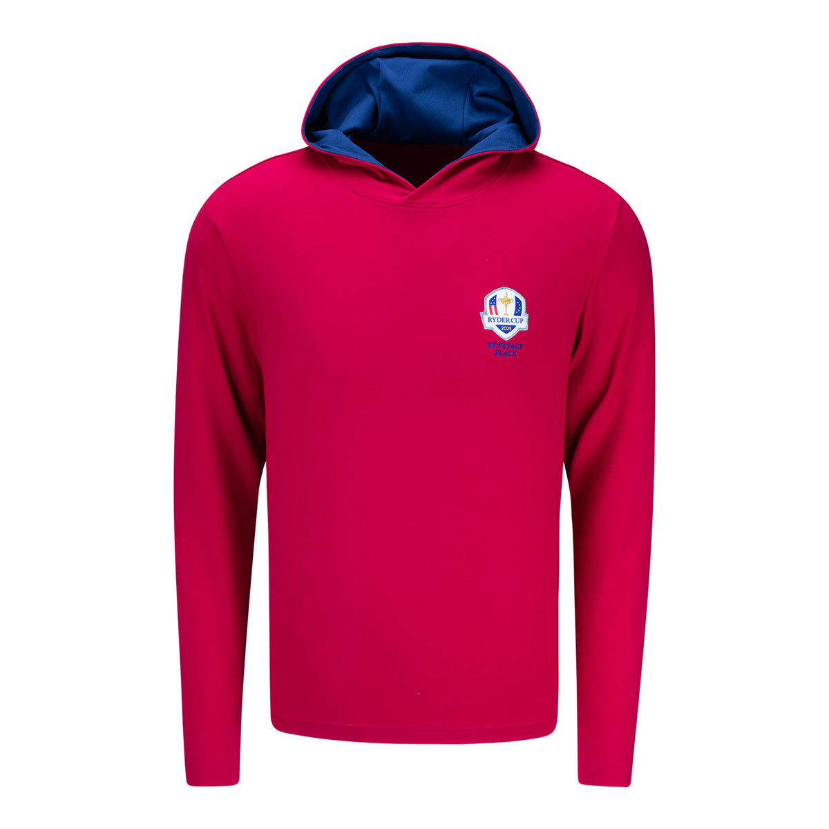 Holderness & Bourne 2025 Ryder Cup Performance Jackson Hoodie in Liberty Red - Front View