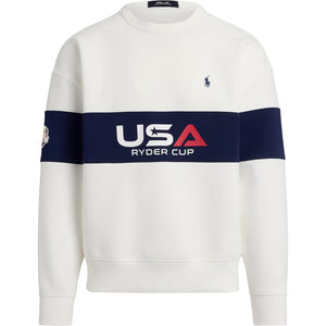 Ralph Lauren 2025 Ryder Cup Performance Sweatshirt in Refined Navy Multi - Front View
