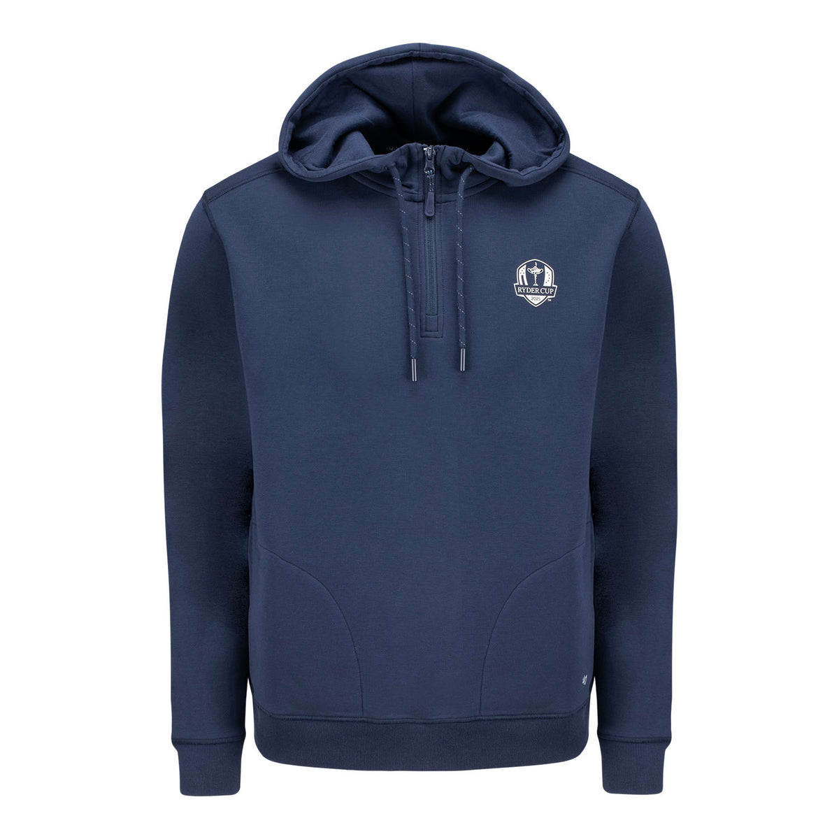'47 Brand 2025 Ryder Cup Imprint Forward Quarter Zip Hoodie in Navy - Front View