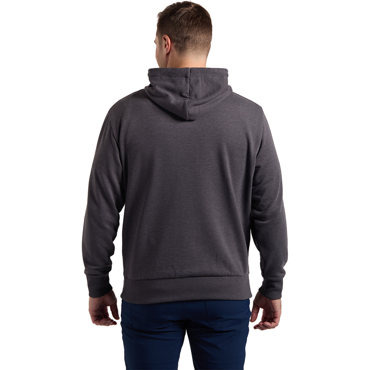 FootJoy 2025 Ryder Cup Text Hoodie in Grey - Modeled Back View