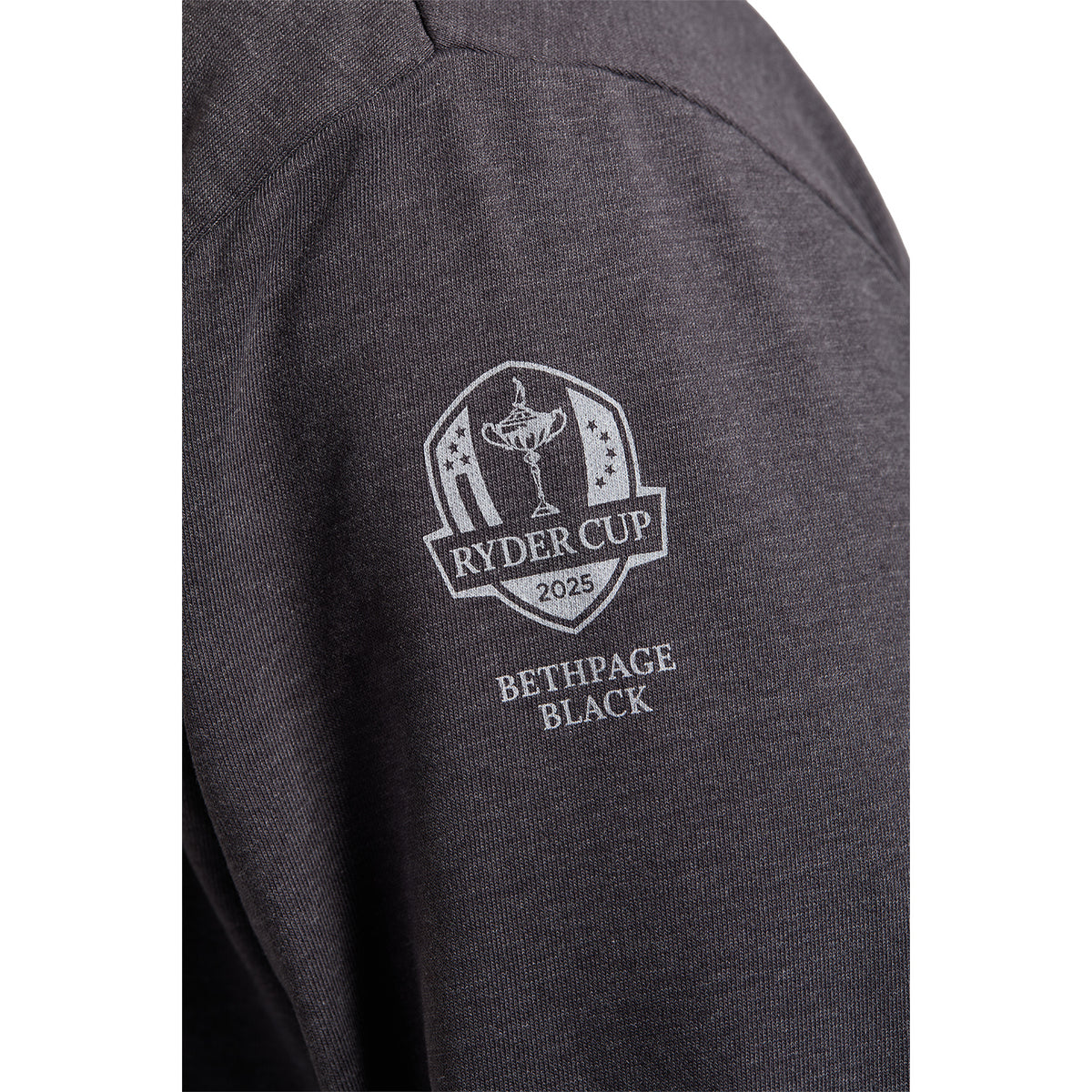 FootJoy 2025 Ryder Cup Text Hoodie in Grey - Sleeve Detail