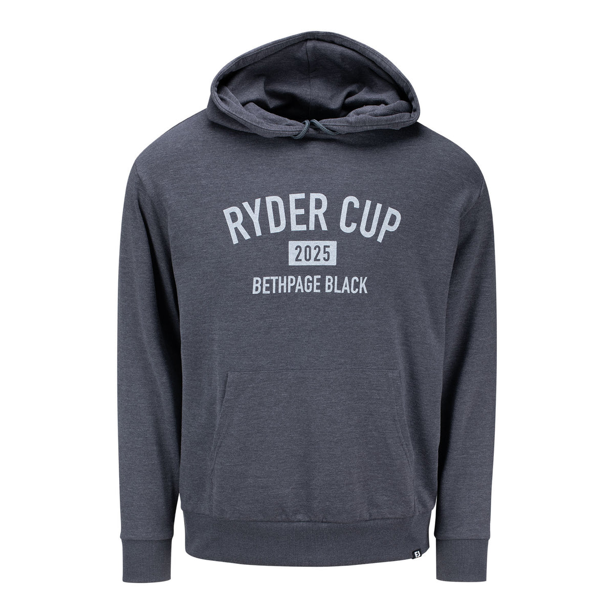 FootJoy 2025 Ryder Cup Text Hoodie in Grey - Front View