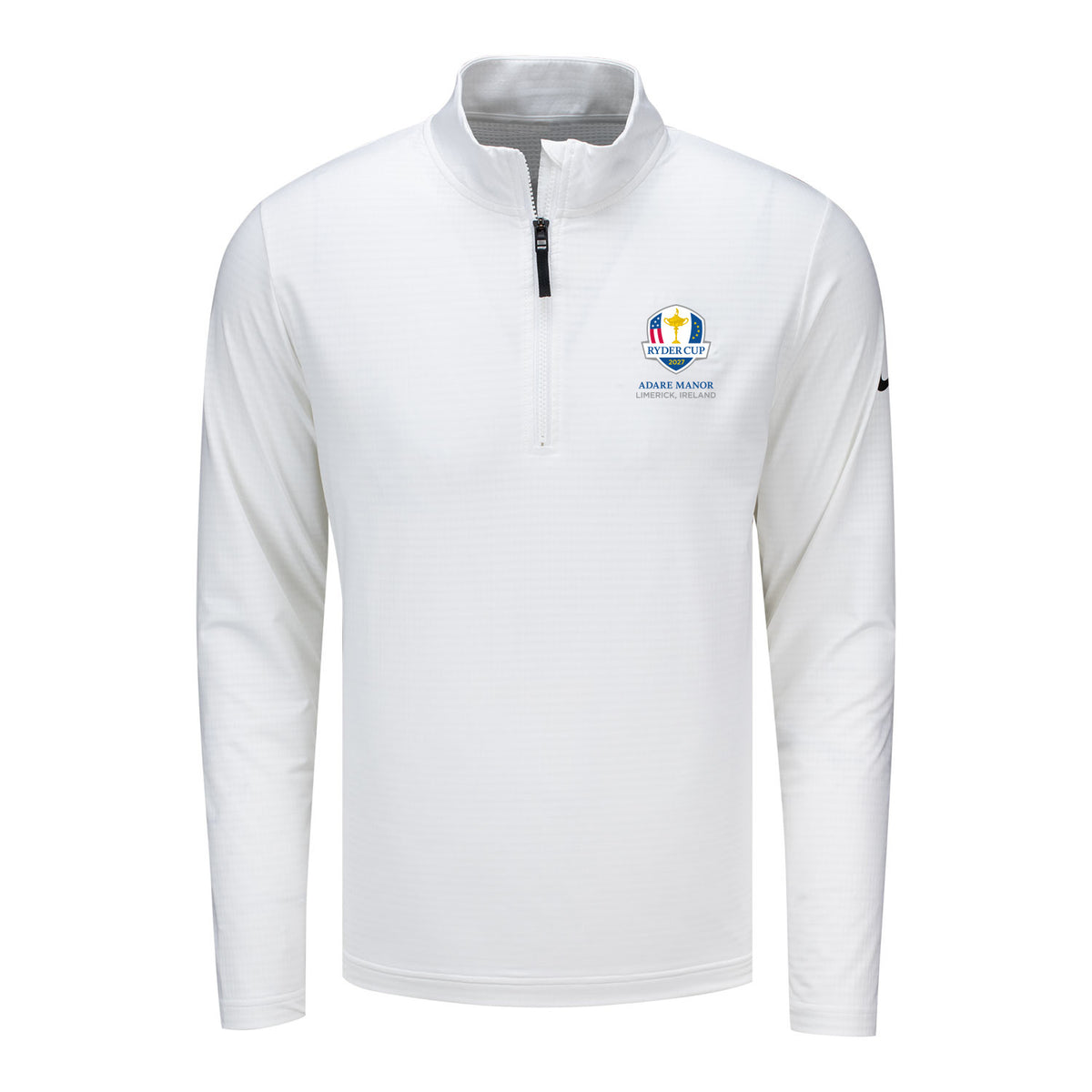 Nike 2027 Trophy Victory Solid Quarter Zip in White - Front View