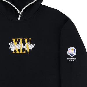 Barstool 2025 Ryder Cup Roman Numerals Hoodie in Black - Logo Close Up