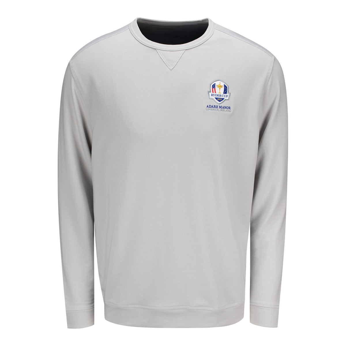 Johnnie-O 2027 Ryder Cup Willard Crewneck Sweatshirt in Echo