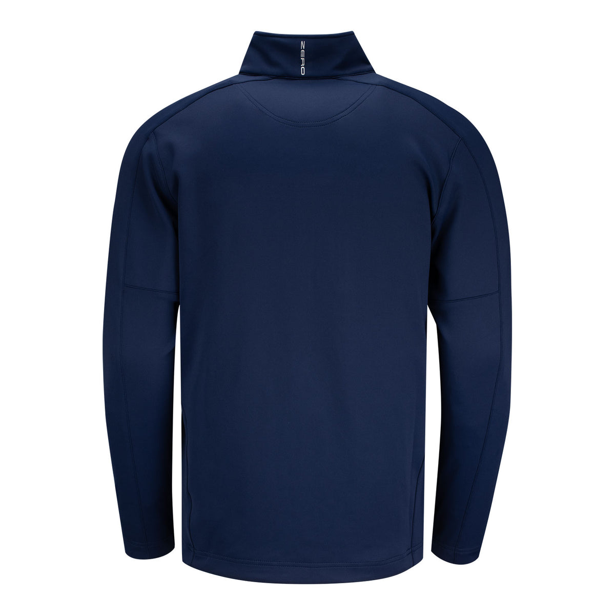 Zero Restriction 2027 Ryder Cup Z500 Performance Quarter Zip in Navy and Metallic Silver - Back