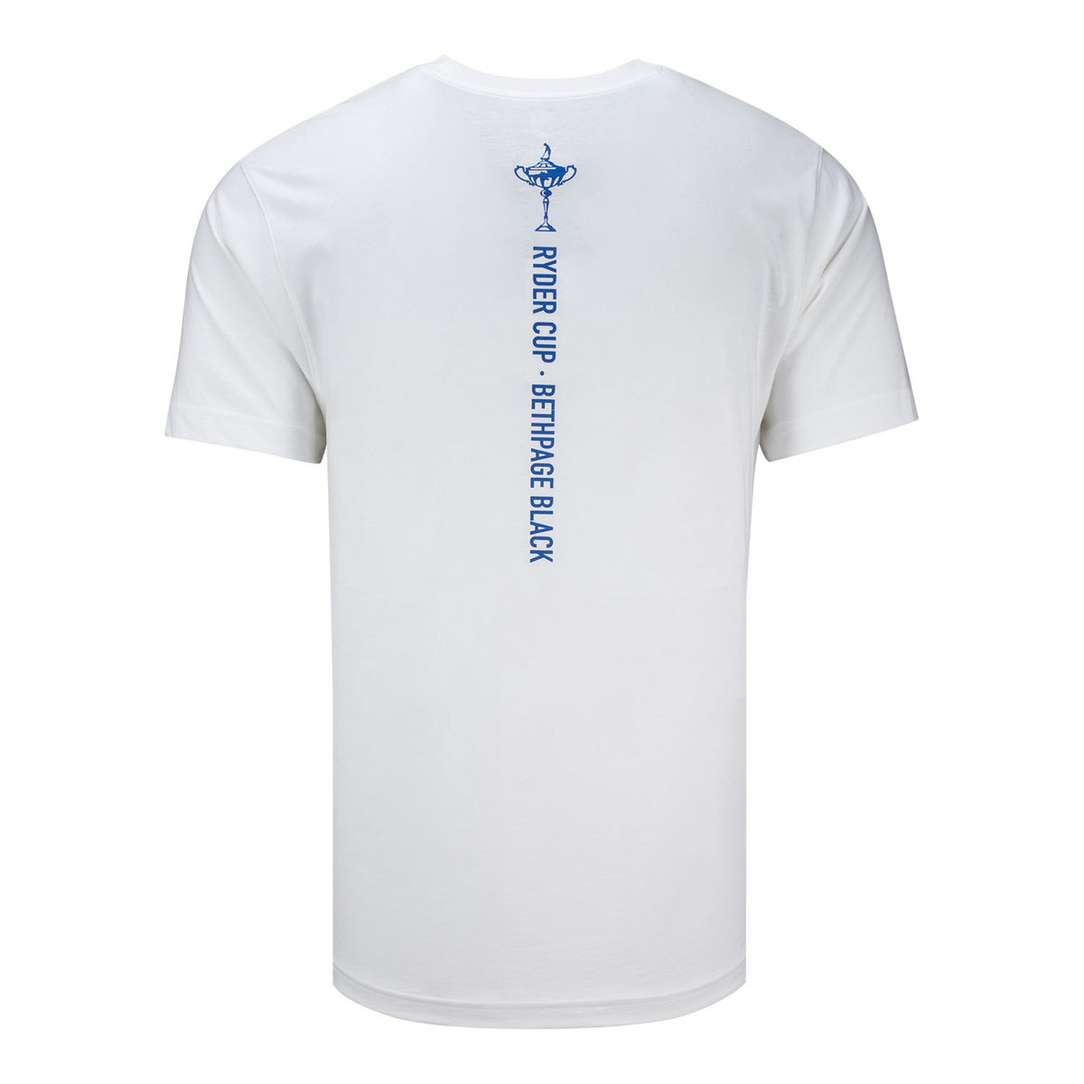 FootJoy 2025 Ryder Cup Logo T-Shirt with Back Print in White - Back View