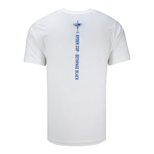 FootJoy 2025 Ryder Cup Logo T-Shirt with Back Print in White - Back View