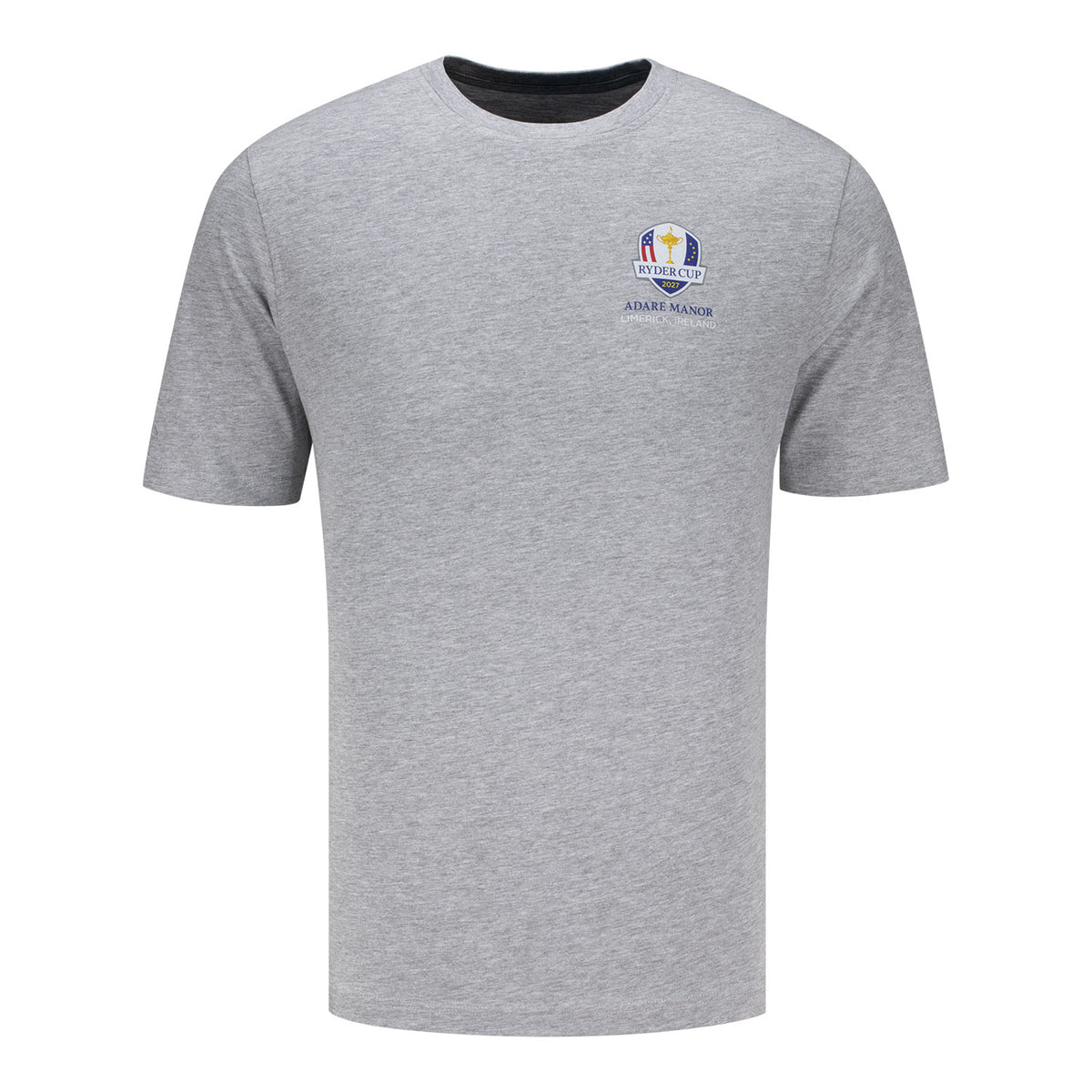 Ahead 2027 Ryder Cup Past Championship T-Shirt in Grey - Front View