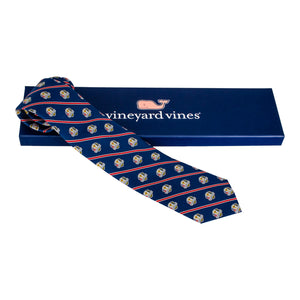 Vineyard Vines 2025 Ryder Cup Regimental Stripe Tie - Tie and Packaging