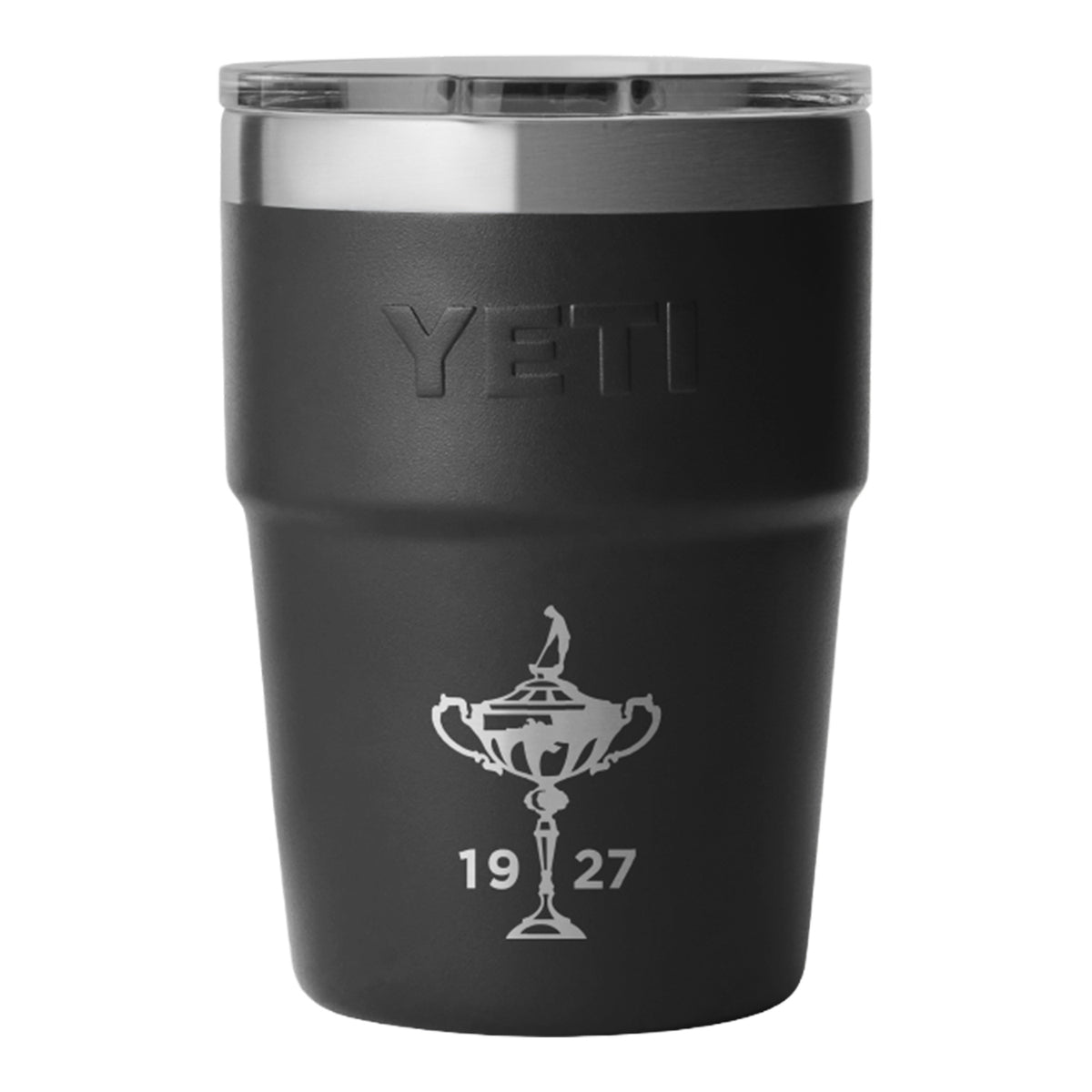 YETI 1927 Trophy Stackable 16oz Cup in Black - Front View