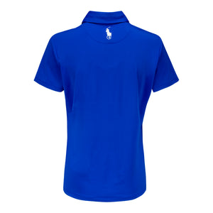 Ralph Lauren 1927 Trophy Ladies Solid Polo in Royal - Back View