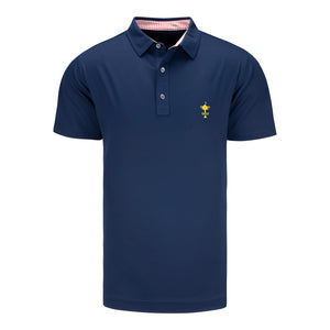 FootJoy 1927 Trophy Solid Polo in Navy - Front View