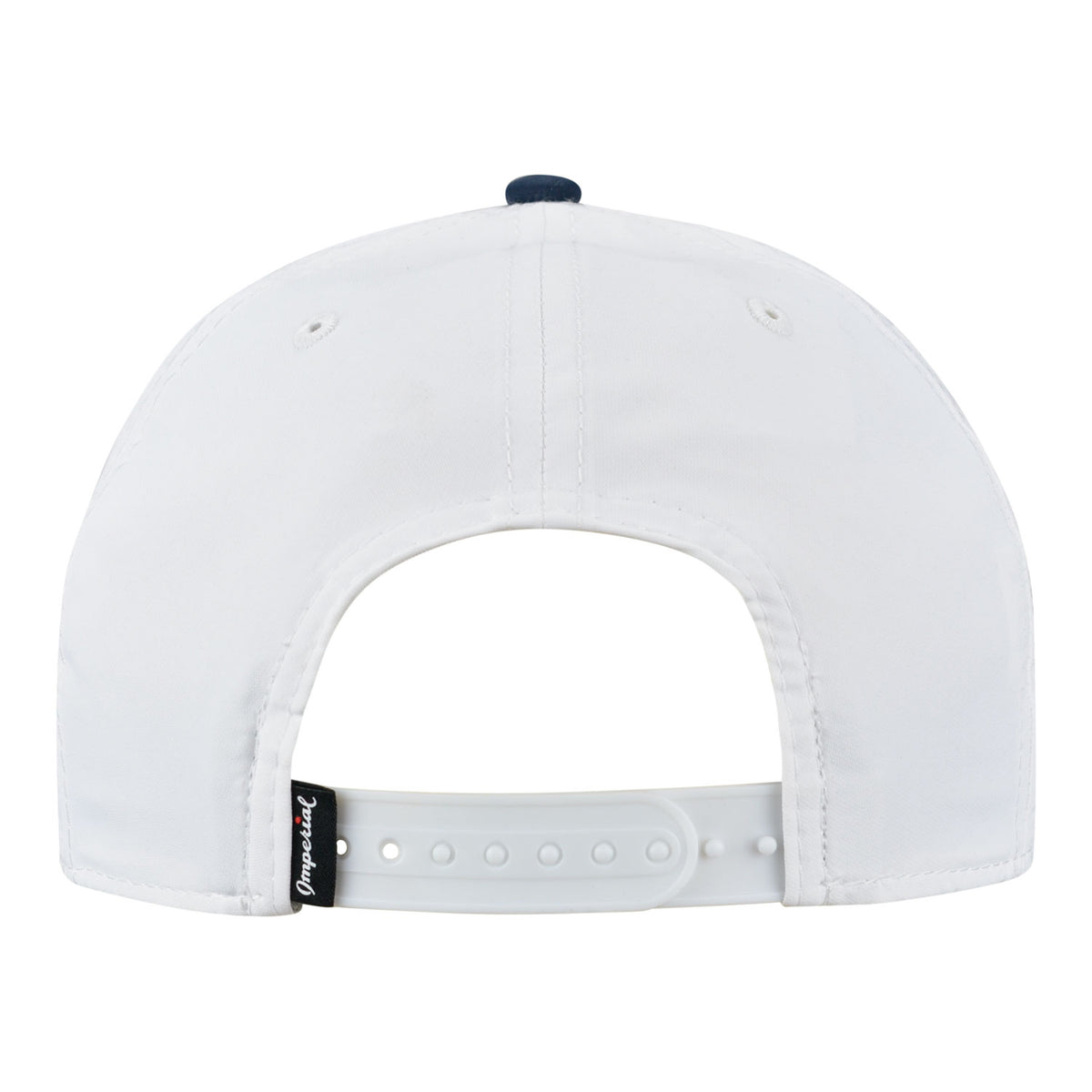Imperial 1927 Trophy Two Tone Rope Hat in White and Navy - Back View