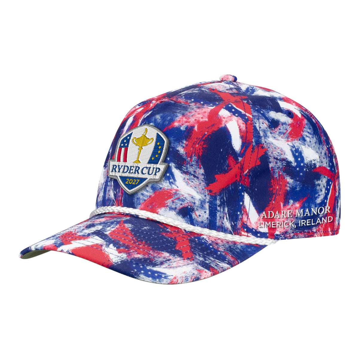 Imperial 2027 Ryder Cup Golden Hour Printed Rope Hat in Brush Flag - Front View