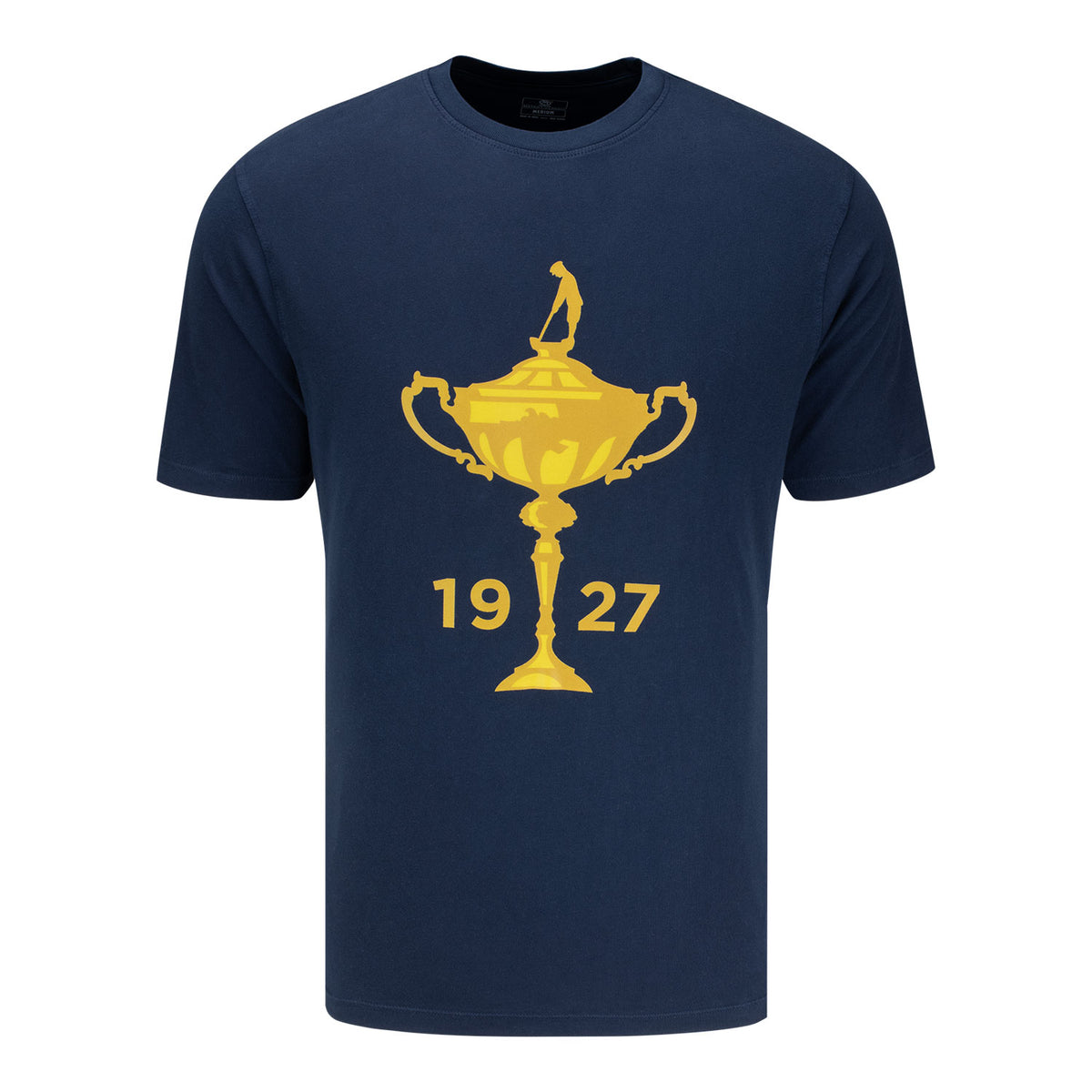 Ahead 1927 Trophy Chapman T-Shirt in True Navy - Front View