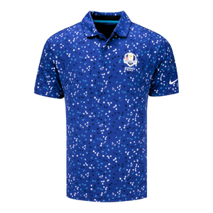 Nike 2025 Ryder Cup Tour Floral Polo in Deep Night - Front View