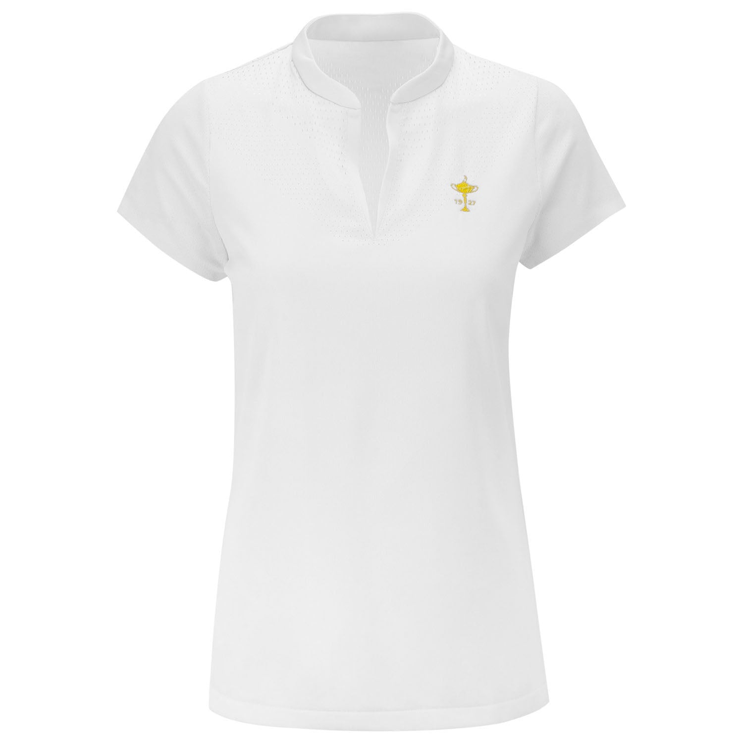 Nike Women's Ace Polo in White- Front View