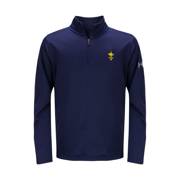 Under Armour Ryder Cup 1927 Boys Youth Armour Fleece 1 2 Zip - Blue 