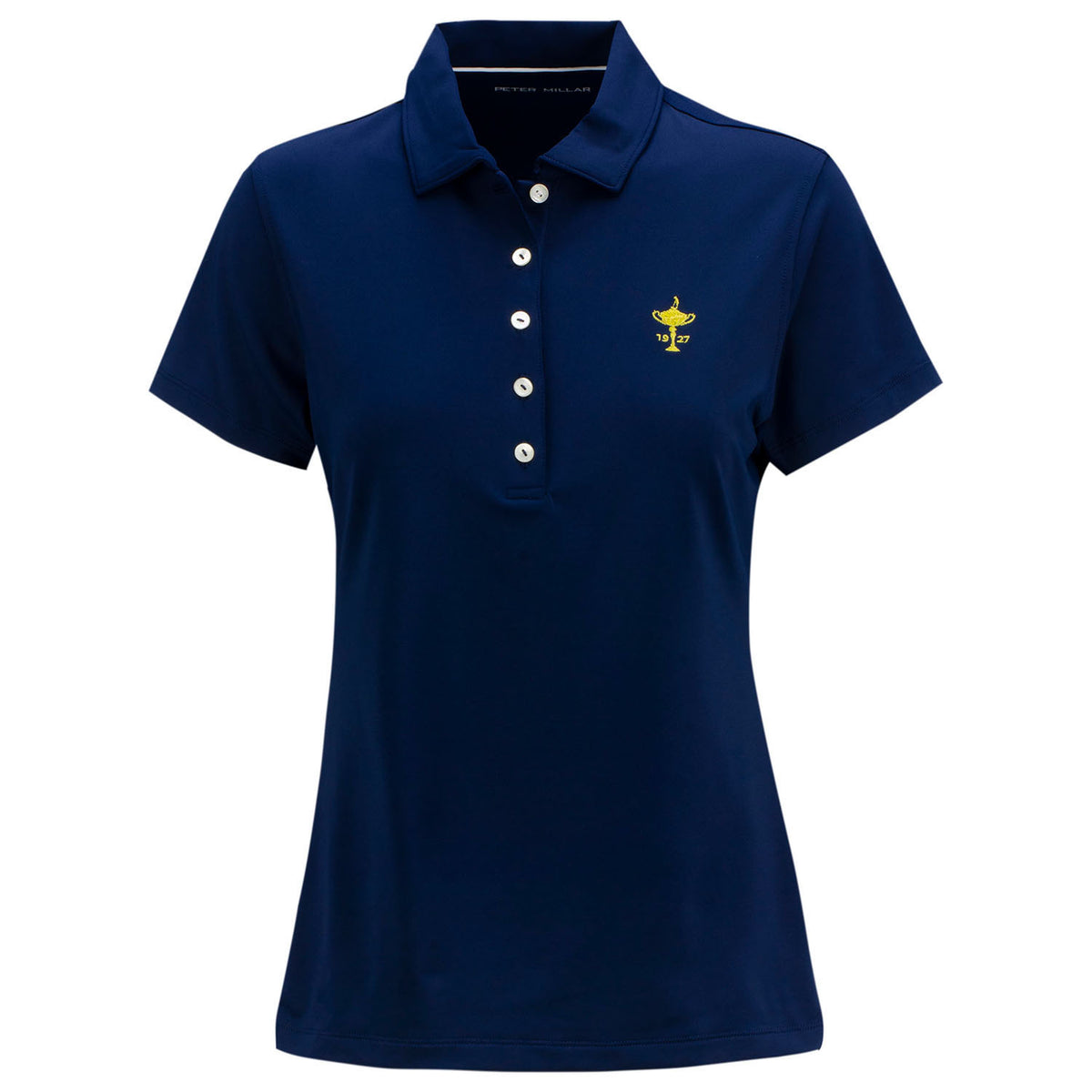 Peter Millar Women&#39;s Perfect Fit Performance Short Sleeve in Navy- Front View