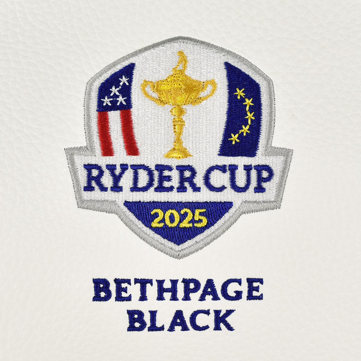 PRG Americas 2025 Ryder Cup Elite Blade Putter Cover - Logo Close Up