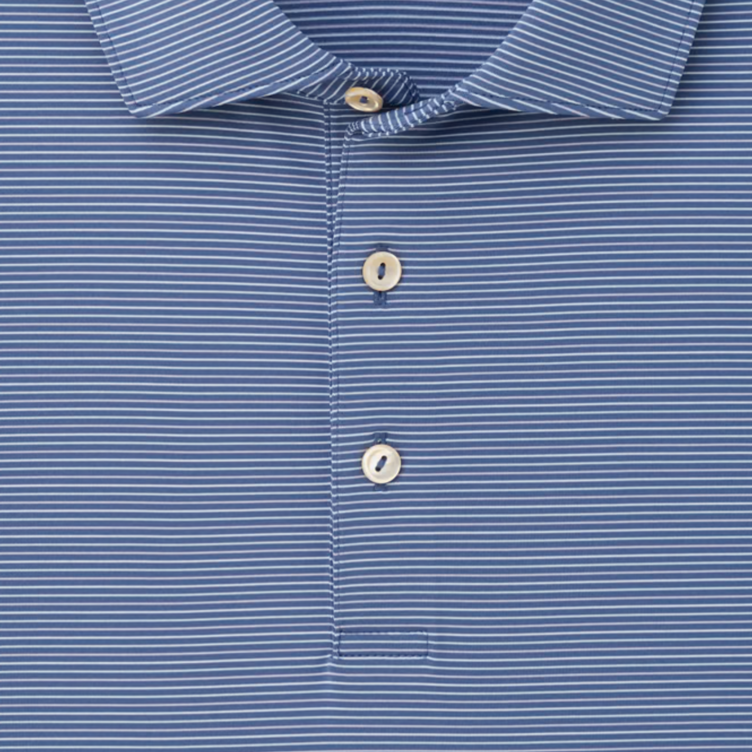 Peter Millar 2027 Ryder Cup Pierce Performance Jersey Polo in Bali Blue - Front