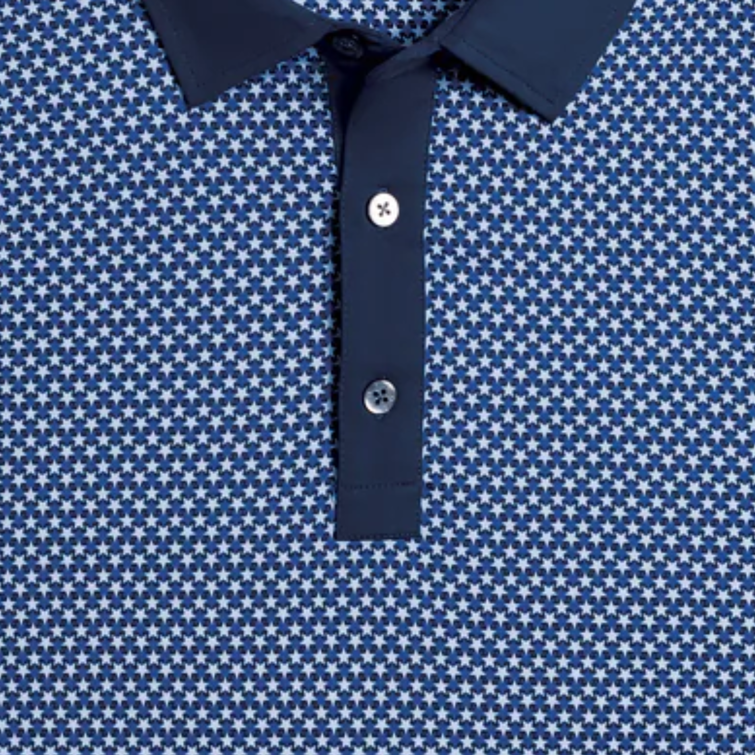 FootJoy 2025 Ryder Cup Stars & Stripes Pattern Polo in Navy - Front View