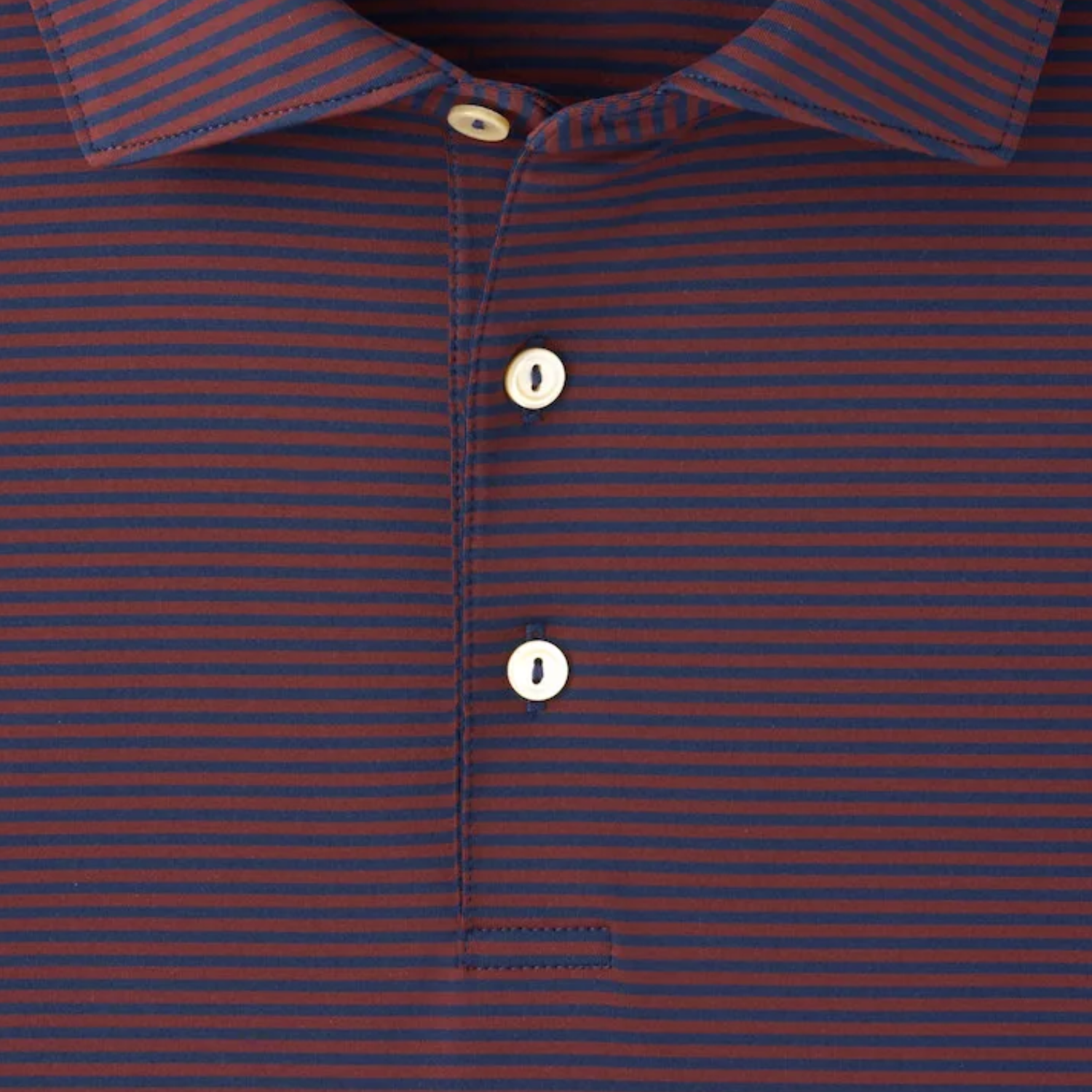 Peter Millar 2027 Ryder Cup Hales Performance Jersey Polo in Navy and Bordeaux - Front