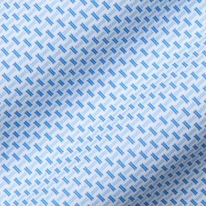 Holderness & Bourne 2027 Ryder Cup Norman Polo in Vista Blue and Horizon Blue - Pattern Close Up