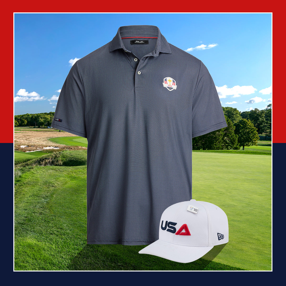 2025 Ryder Cup Official U.S. Team Tuesday Practice Uniform - Bundled View