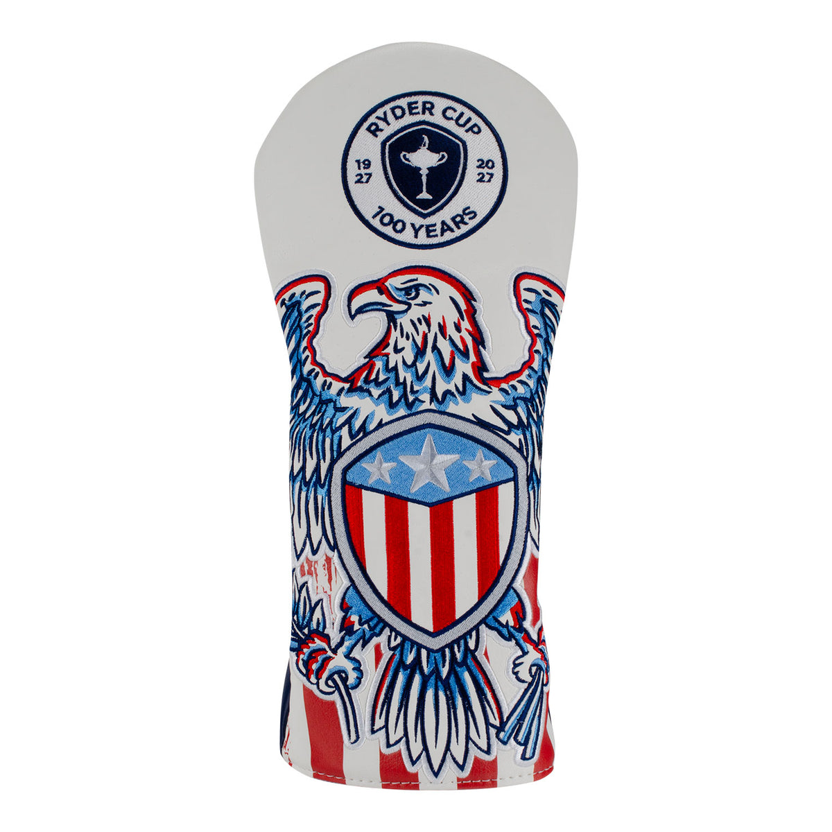 SWAG Ryder Cup Centennial Eagle Driver Cover in Red, White, and Blue - Front
