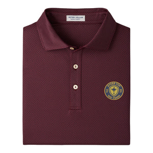 Peter Millar Ryder Cup Centennial Fulton Polo in Bordeaux - Front Close