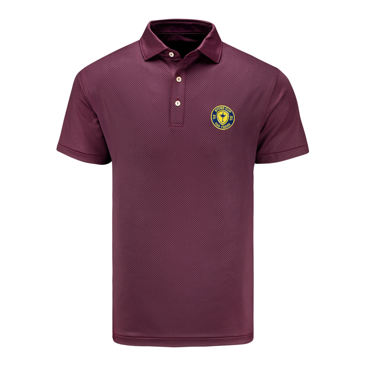 Peter Millar Ryder Cup Centennial Fulton Polo in Bordeaux - Front
