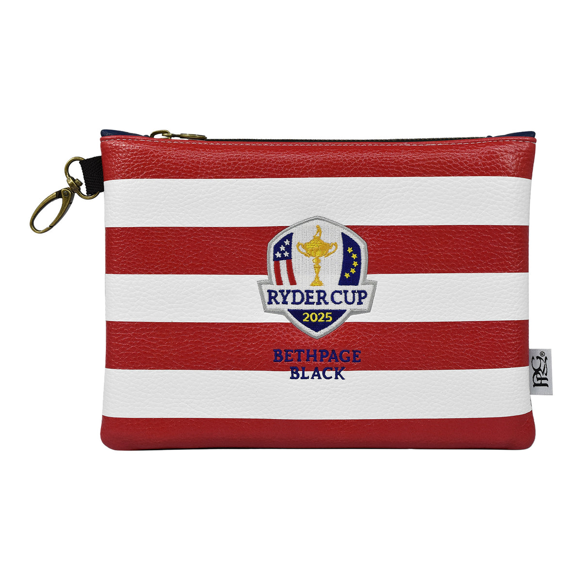 PRG Golf 2025 Ryder Cup Flag Themed Valuables Pouch - Front View