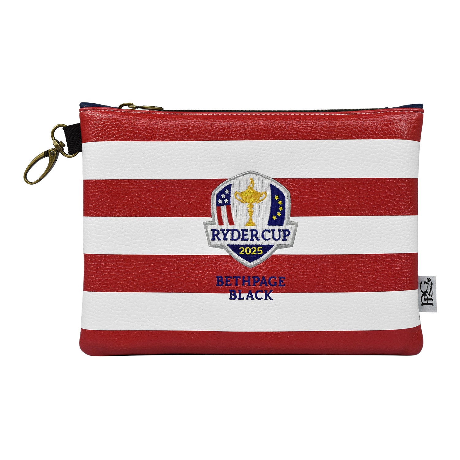 PRG Golf 2025 Ryder Cup Flag Themed Valuables Pouch - Front View