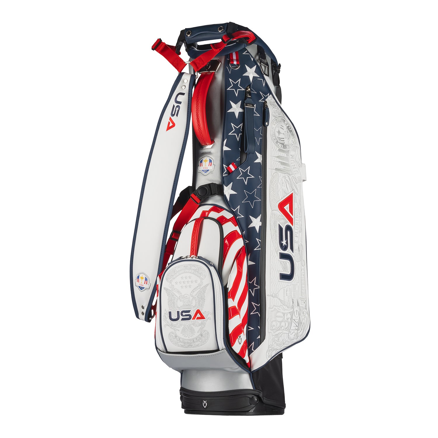 SWAG Golf 2025 Ryder Cup Team U.S. Stand Golf Bag - Angled Front Left View