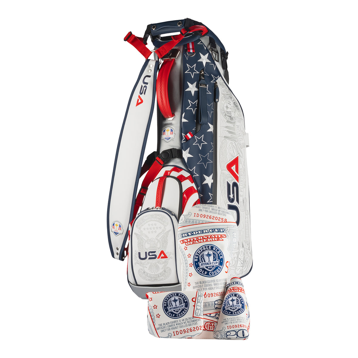 SWAG Golf 2025 Ryder Cup Team U.S. Stand Golf Bag - Bag With Accessories